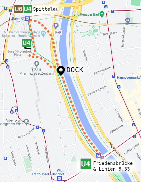 Screenshot directions to the DOCK