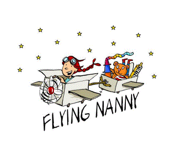 Illustration, Flying Nanny, Spielzeug, Flugzeug, Sternchen