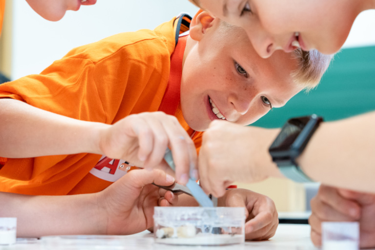 Children experimenting